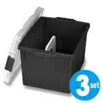 同人誌ケース B5サイズ 3個セット （ 同人雑誌 収納 コミケ コミックマーケット プラスチック フタ付き 収納ボックス 漫画本 まんが アニメ ） 【3980円以上送料無料】