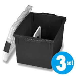 同人誌ケース B5サイズ 3個セット ( 同人雑誌 収納 コミケ コミックマーケット プラスチック フタ付き 収納ボックス 漫画本 まんが アニメ ) 【3980円以上送料無料】